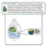 Seventh Generation 22780EA Natural 2X Concentrated Laundry Detergent, Sensitive Skin, 100 oz. Bottle