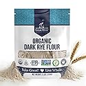 Great River Milling Organic Dark Rye Flour | Whole Grain, Non-GMO, Kosher, Unbromated | Earthy Flavor for Rye Bread, Sourdough Starter, Bagels