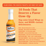 Adoboloco Island Wings Fire-Roasted Pineapple & Hot Honey Hot Sauce - Heat Level 03/10-5 Fl Oz - Seen on Hot Ones - All Natural, Sweet, Spicy