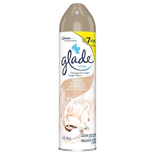 Glade Air Freshener Spray - Pure Vanilla Joy Scent - 8 Oz. (Pack of 12)