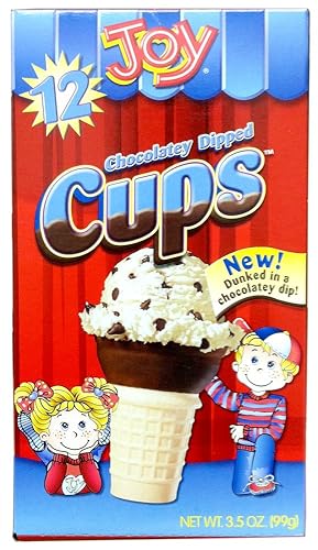 Joy Cone 12-Count CHOCOLATEY DIPPED CUPS 3.5oz (2 Pack)