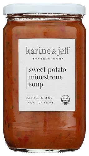 Karine & Jeff, Organic Sweet Potato Minestrone Soup, 16.9 Ounce