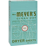 Mrs. Meyer'S Dryer Sheets - Basil - 80 Sheets