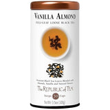 The Republic of Tea Vanilla Almond Full-Leaf Loose Black Tea 3.5 Oz Tin | Steeps 50 Cups | Caffeinated
