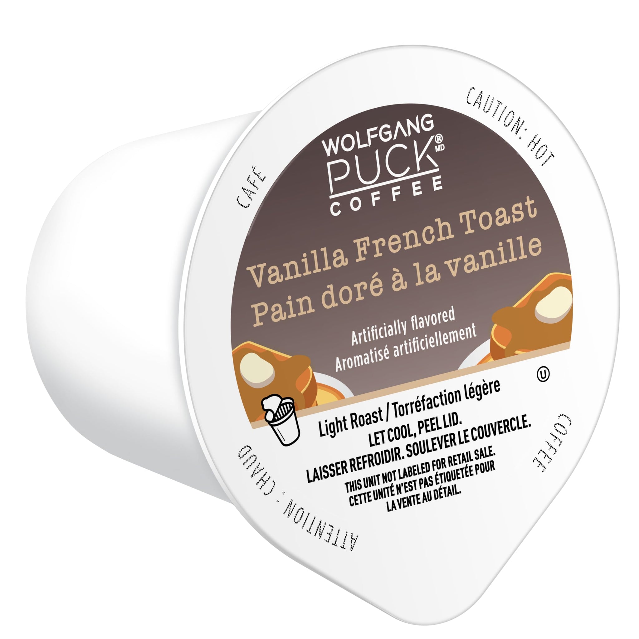 Wolfgang Puck Coffee Single Serve Capsules, Medium Roast, Compatible with Keurig K-Cup Brewers, Vanilla French Toast 24 Count