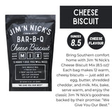 Jim N Nicks World Famous Cheese Biscuits Mix - 8.5 Oz. - A Simple Biscuit Mix for Amazing Cheese Biscuits - Makes 1 Dozen Biscuits