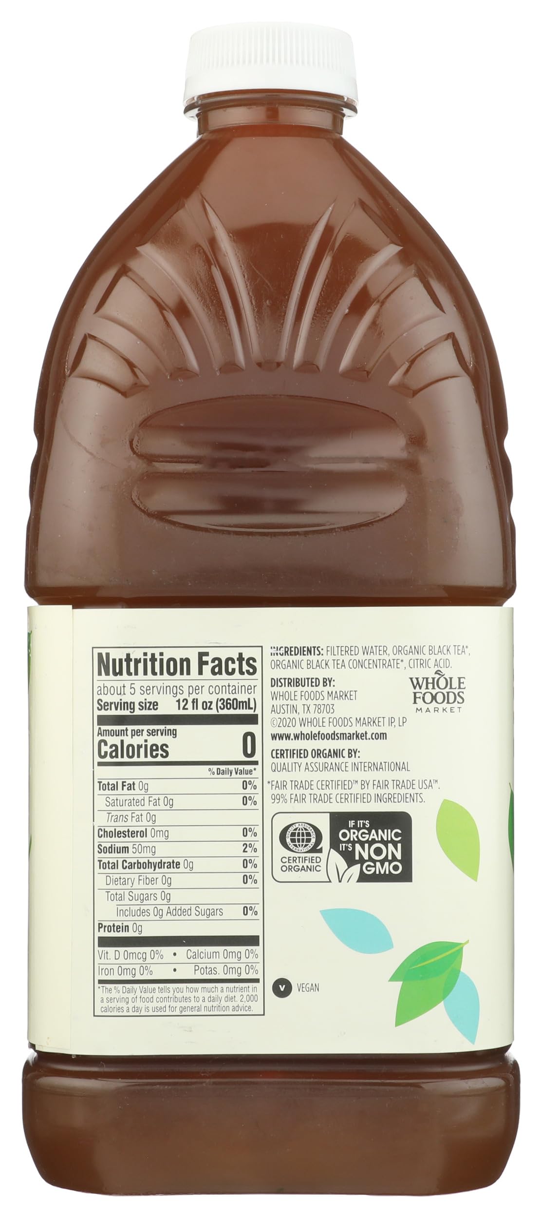 365 by Whole Foods Market, Organic Unsweetened Black Tea, 64 Fl Oz