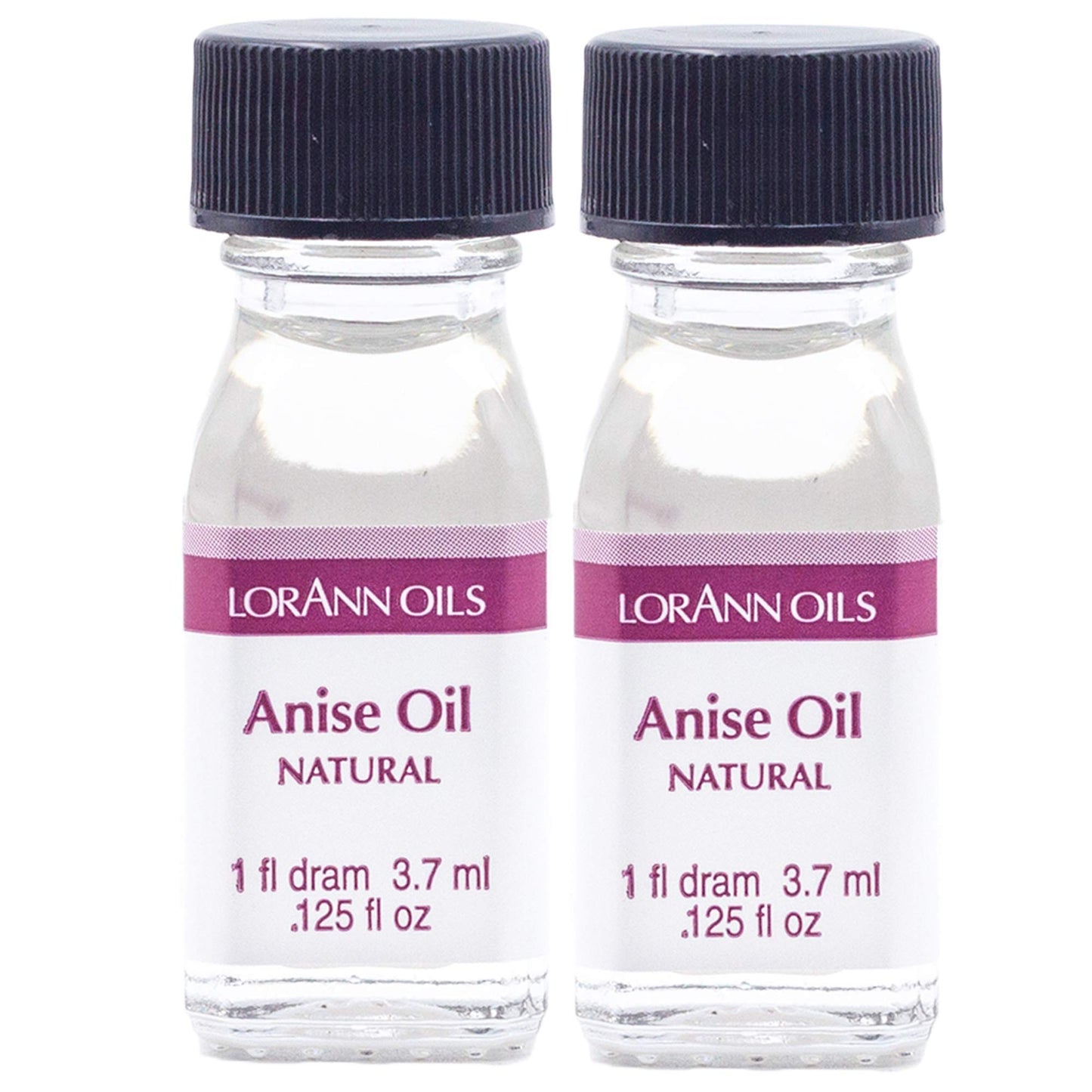LorAnn Anise Oil Super StrengthNatural Flavor, 1 dram bottle (.0125 fl oz - 3.7 ml) - 2 pack