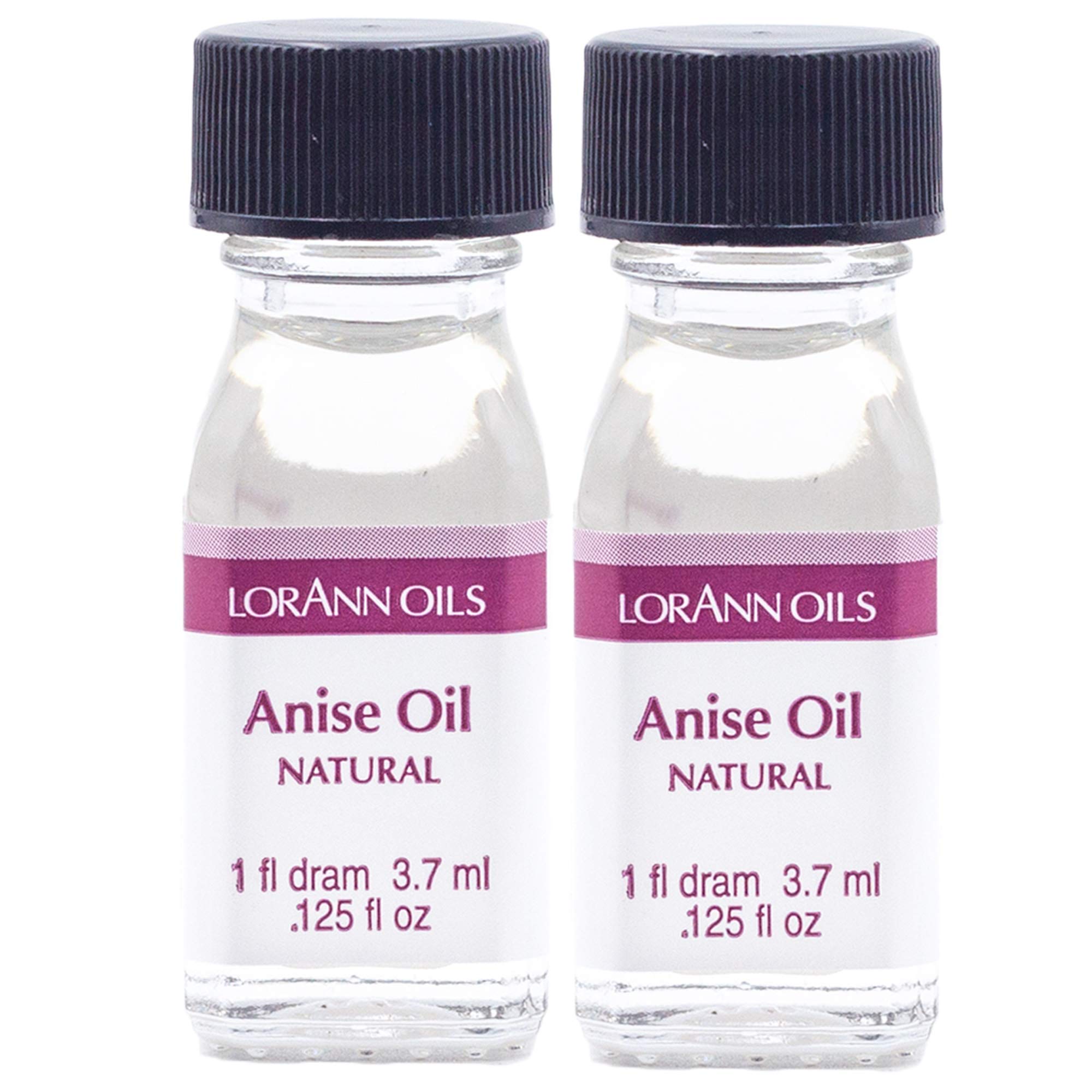 LorAnn Anise Oil Super StrengthNatural Flavor, 1 dram bottle (.0125 fl oz - 3.7 ml) - 2 pack