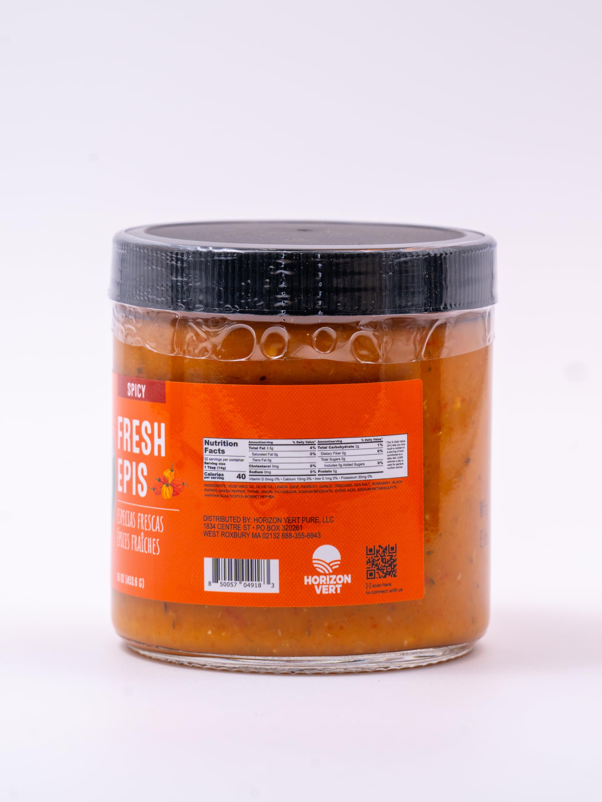 Madame Sarah Fresh Epis Seasoning (Spicy) - Bold Haitian Seasoning Base & Marinade - 16 oz