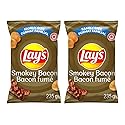 Lays Smokey Bacon Potato Chips, 235g/ 8.3oz, 2-Pack {Imported from Canada}