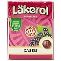 12 Pack Läkerol Cassis Black Current Sugar Free Pastilles 0.8-ounce Packages