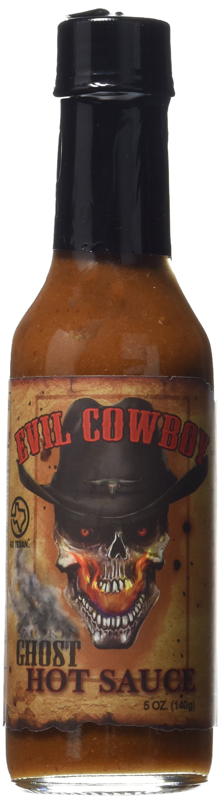 Evil Cowboy Hot Sauce, Smokin Ghost (5 oz)