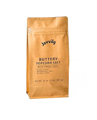 Jovvily Buttery Popcorn Salt - 2lb - Theater Style - Tasty Flavor
