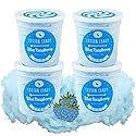 CHOCOLATE STORYBOOK Cotton Candy Party Pack - Unique Idea for Holidays, Birthdays, Gag Gifts, Favors (Blue Raspberry, 1 oz each, 4-Pack)