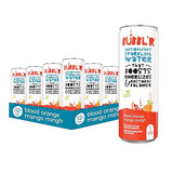 BUBBL'R blood orange mango mingl'r, Antioxidant Sparkling Water with Natural Caffeine, 0g Sugar, Gluten Free, All Natural Flavors, 12 Fl Oz Cans, 12
