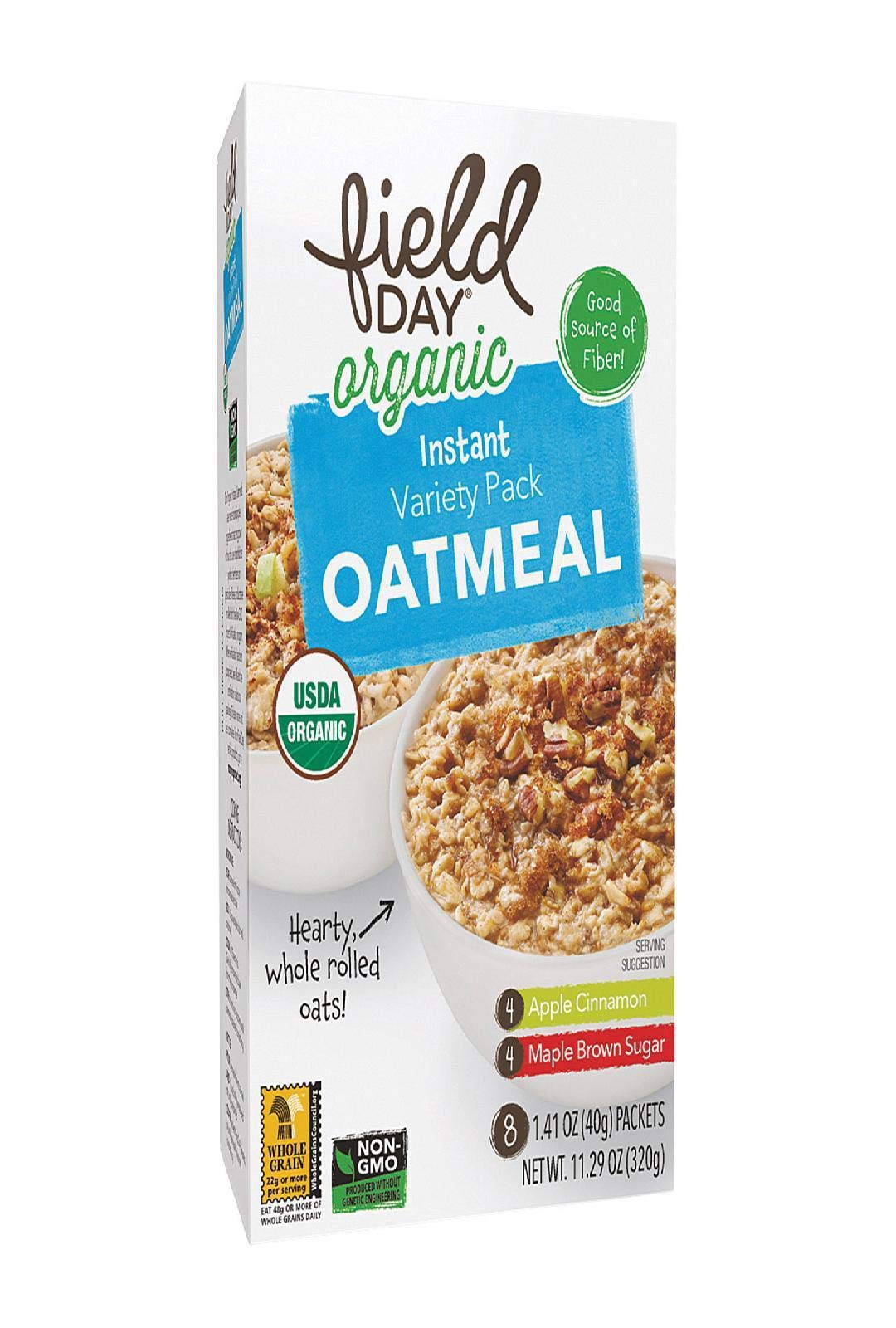 Field Day Organic Instant Oatmeal Variety Pack, 11.29 Ounce