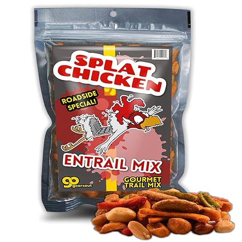 Splat Chicken Trail Mix - Gourmet Spicy Snack Blend - Weird White Elephant Gifts - Gag Christmas Gifts for Teens - Funny Trail Mix for Chicken Lovers