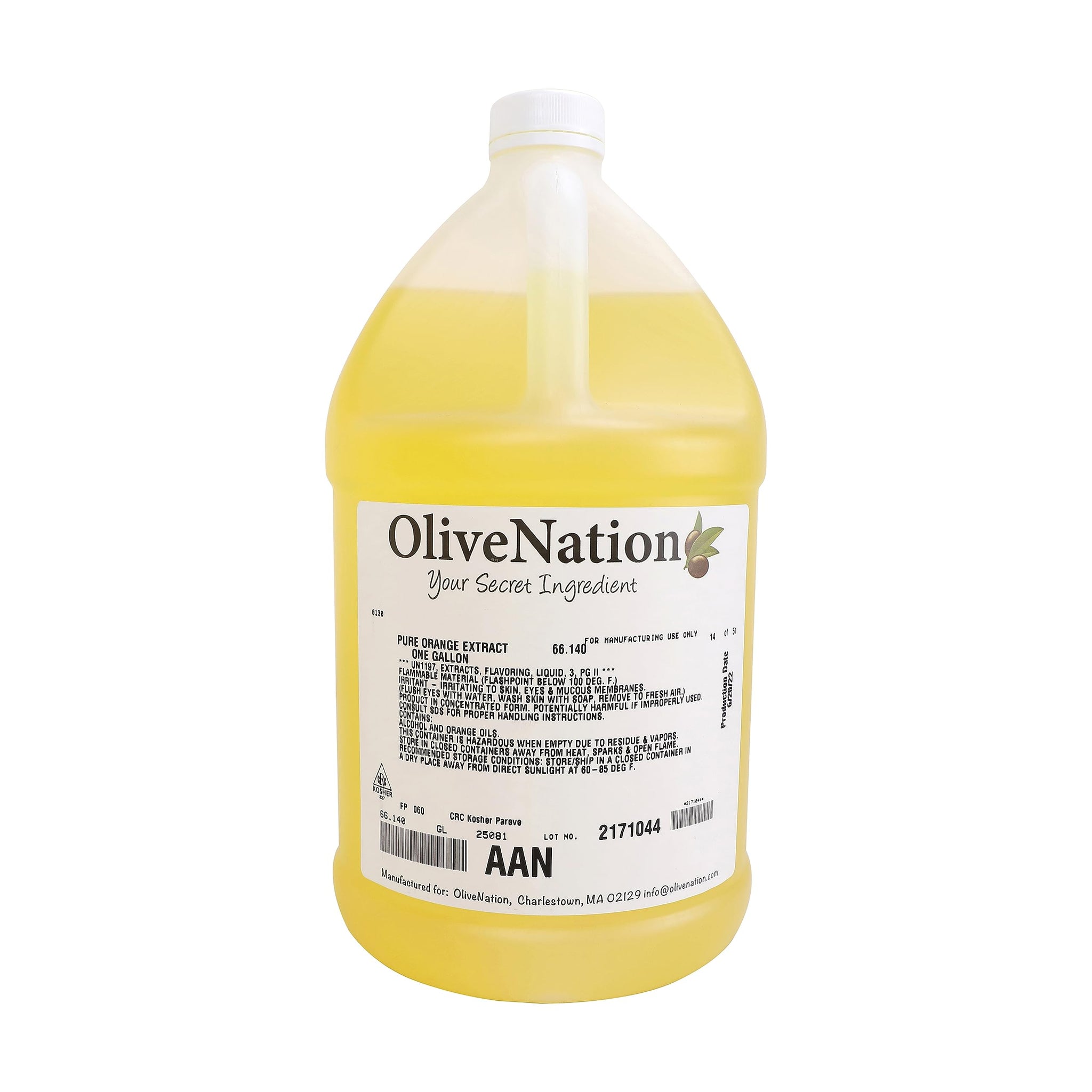 OliveNation Orange Flavoring Extract, TTB-Approved for Brewing, Citrus Flavor for Baking, Cooking, Non-GMO, Gluten Free, Kosher, Vegan - 8 ounces