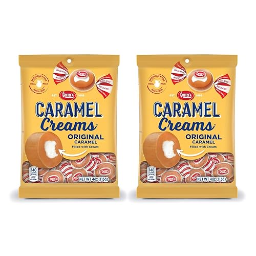 Goetze's Candy Vanilla Caramel Creams - 4 Ounce Bags - 2 Pack - Fresh from the Factory