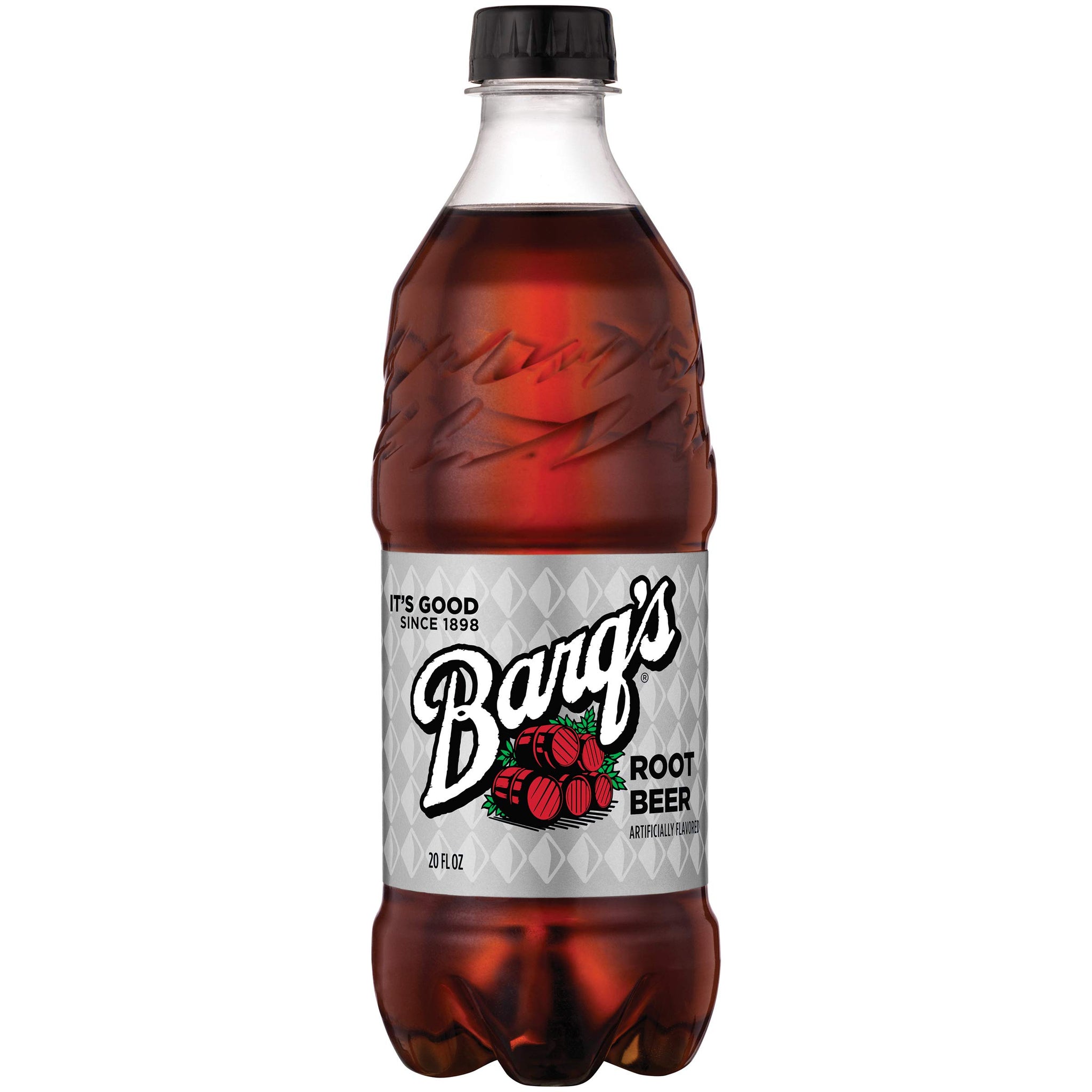 Barq's Root Beer 20 oz Soda Bottles (Pack of 24)