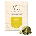 Yu Tea Organic Genmaicha Green Tea Powder, 30 Instant Packets | Japanese Green Tea & Roasted Brown Rice | Low Caffeine & Unsweetened | Relaxation