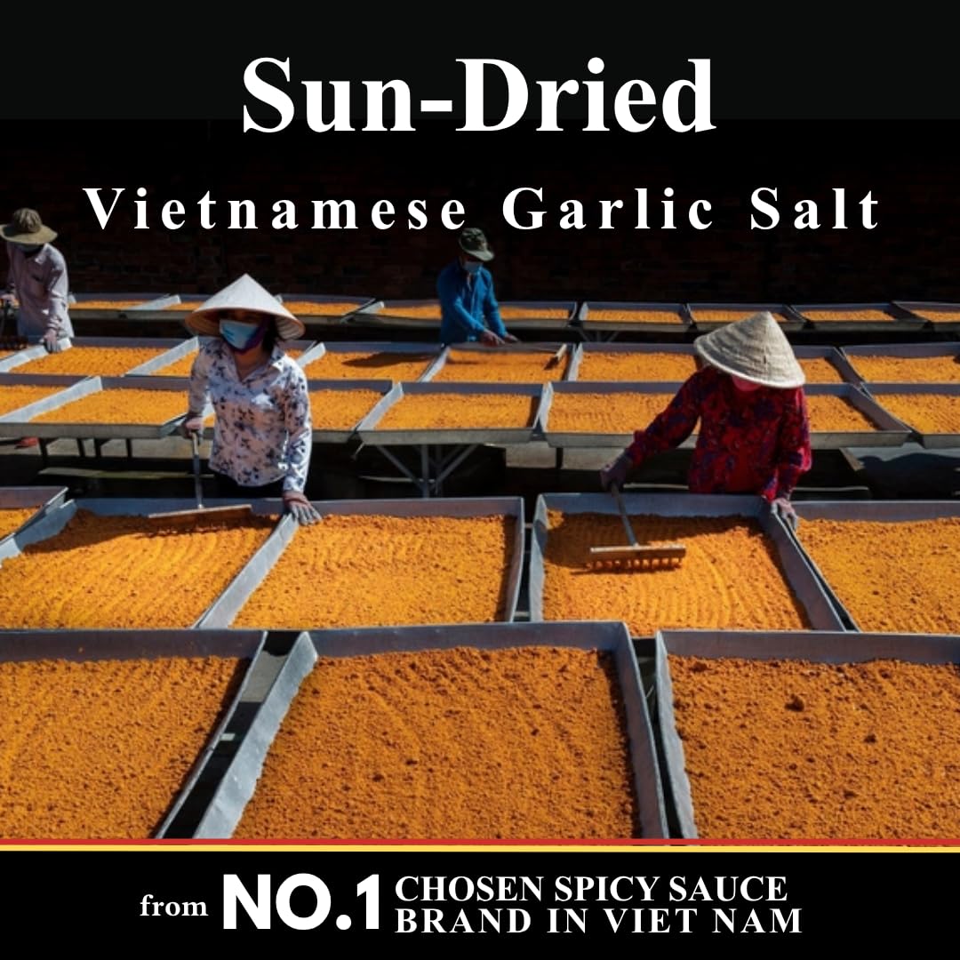 Muoi chu hai - Uncle Hai’s Premium Chili Garlic Sauce: Spicy Hot Sauce from Vietnam, Blend of Peppers & Garlic Salts - Made for Cooking, Delicious on
