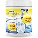 Clear DysphagiAide Thickener, 400 Serving (560g) Jar, Xanthan Gum Powder for all IDDSI Thickness Levels