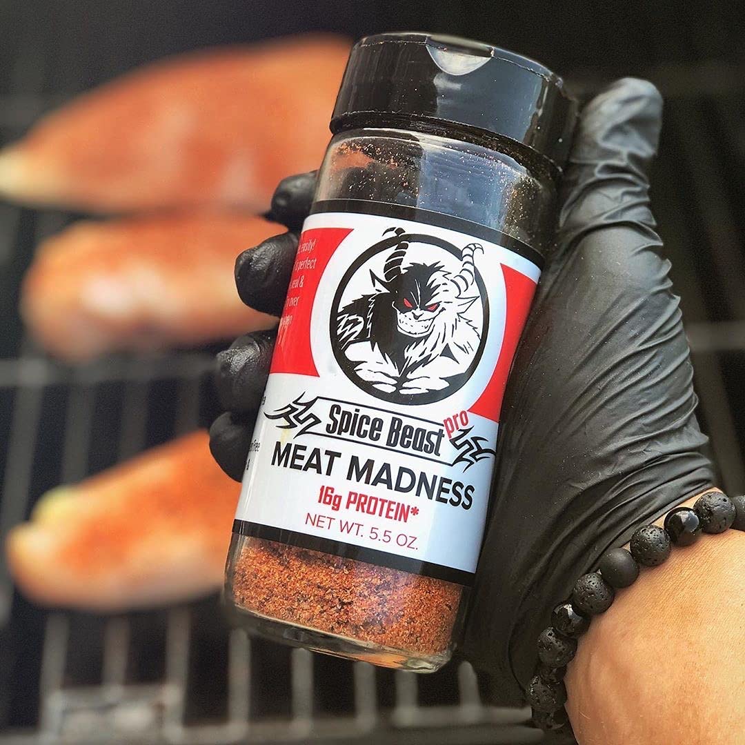 Spice Beast - Meat Madness Protein Enhanced Seasoning Mix - Low Sodium - Sugar Free - No MSG