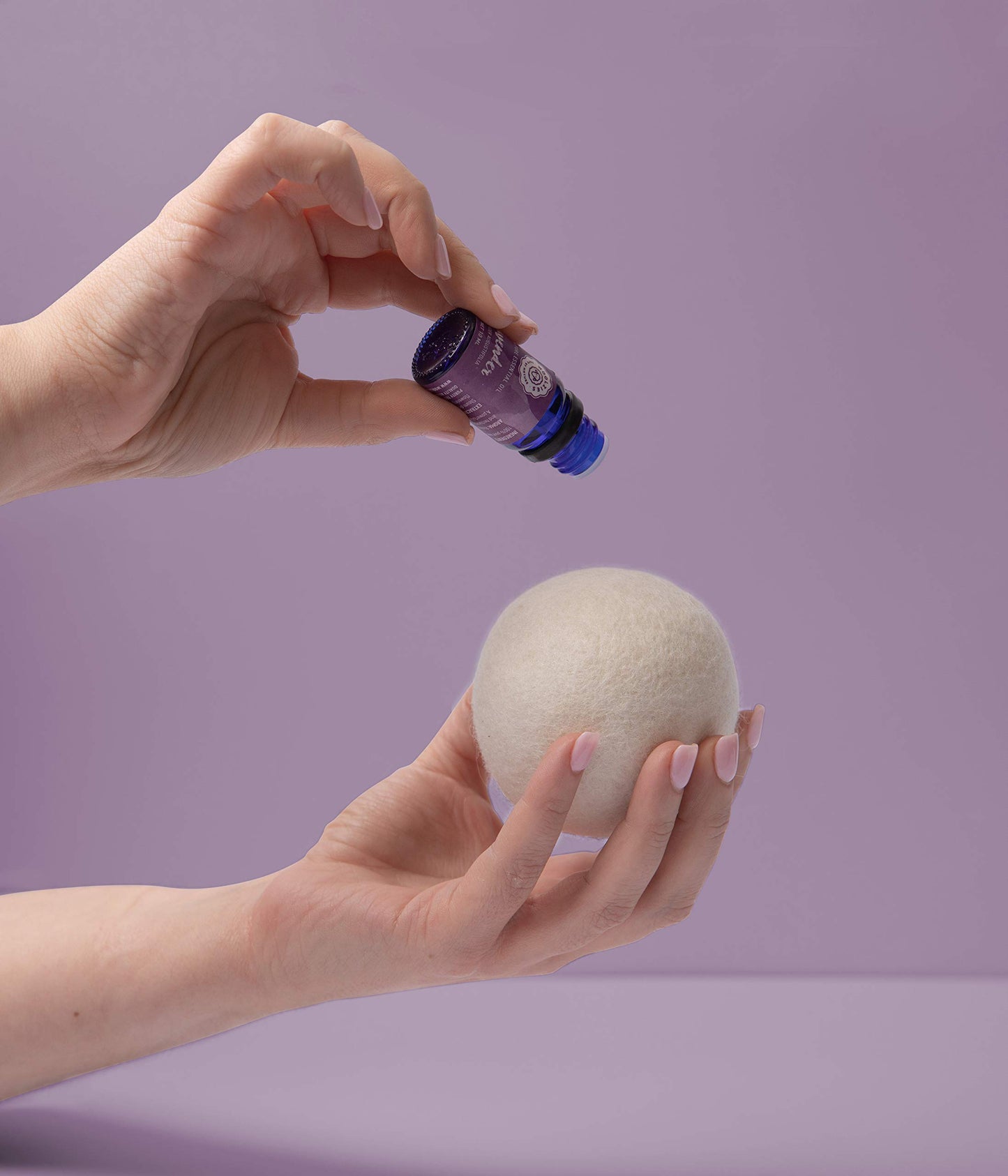 Woolzies Wool Dryer Balls Organic: 6 XL Laundry Balls for Dryer + 10 ml Lavender Essential Oil Combo for use as 100% Pure and Natural Fabric Softener