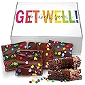 Get Well Soon Gift Basket Chocolate Brownies Cookies Food Gift Treats For Men Women Kids Individually Wrapped Care Package After Surgery | Nut Free |