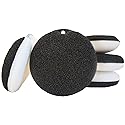 Kitchen Dish Washing Round Flexible Loofah Scrub Sponge Economical Non-Scratch Fast Foaming Cleans Tough Stains No Odor Oil Absorbing - Pack of 5
