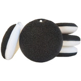 Kitchen Dish Washing Round Flexible Loofah Scrub Sponge Economical Non-Scratch Fast Foaming Cleans Tough Stains No Odor Oil Absorbing - Pack of 5