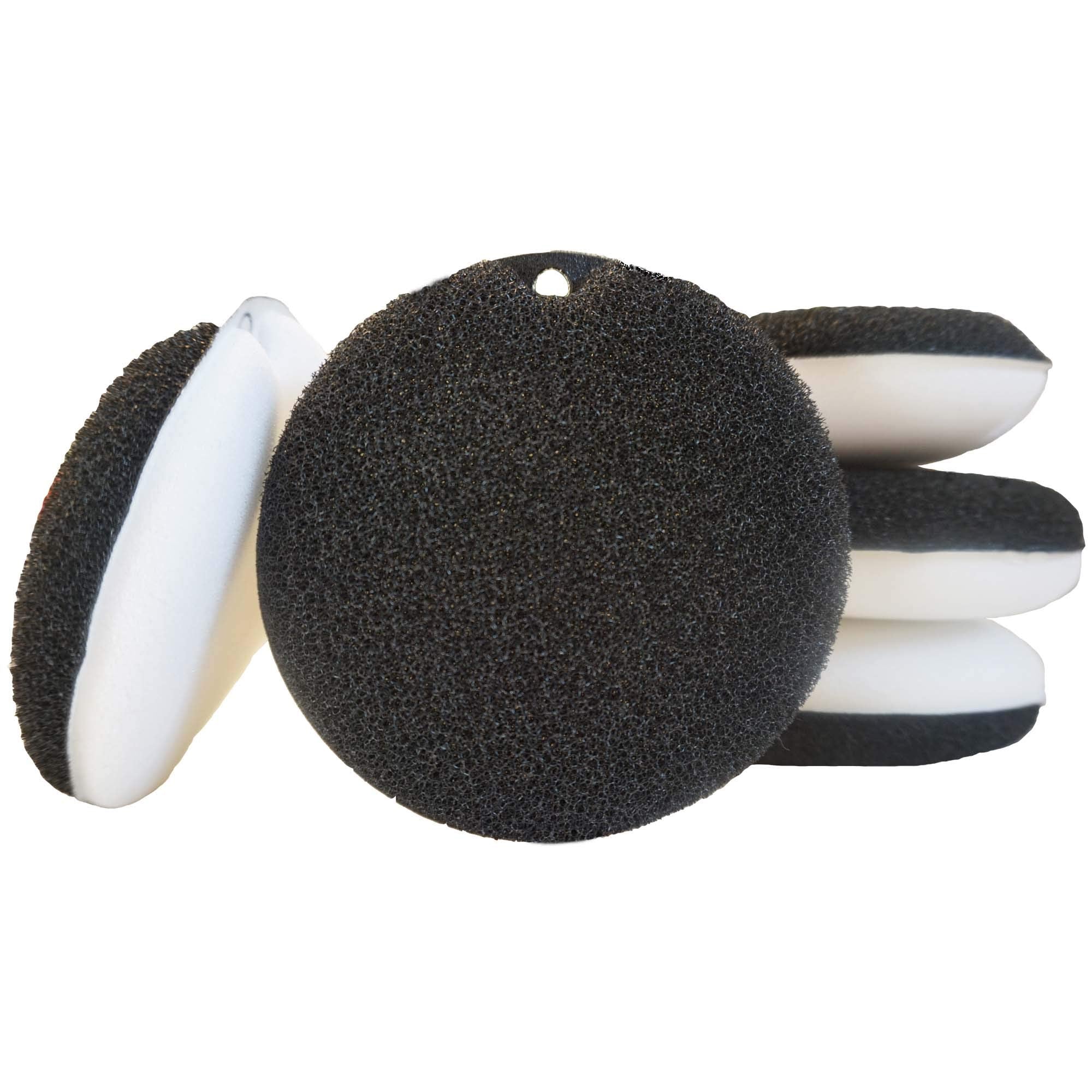 Kitchen Dish Washing Round Flexible Loofah Scrub Sponge Economical Non-Scratch Fast Foaming Cleans Tough Stains No Odor Oil Absorbing - Pack of 5