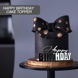 15 PCS Silver Happy Birthday Cake Toppers Mirror Acrylic Cake Topper Side Cake Decorations Silver Cake Inserts Cake Decorating Supplies Cupcake