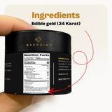 BeePoint 24K Edible Gold Foil Flakes - 30mg Gold Flakes for Cake Decorating, Baking, Cooking, Cupcakes, Chocolates, Drinks - Edible Gold Sheets
