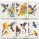 SWEDEdishcloths - Cellulose Sponge Dish Towels - Mixed Set of 6 (One of Each Design) Humingbirds Swedish Dish Cloths