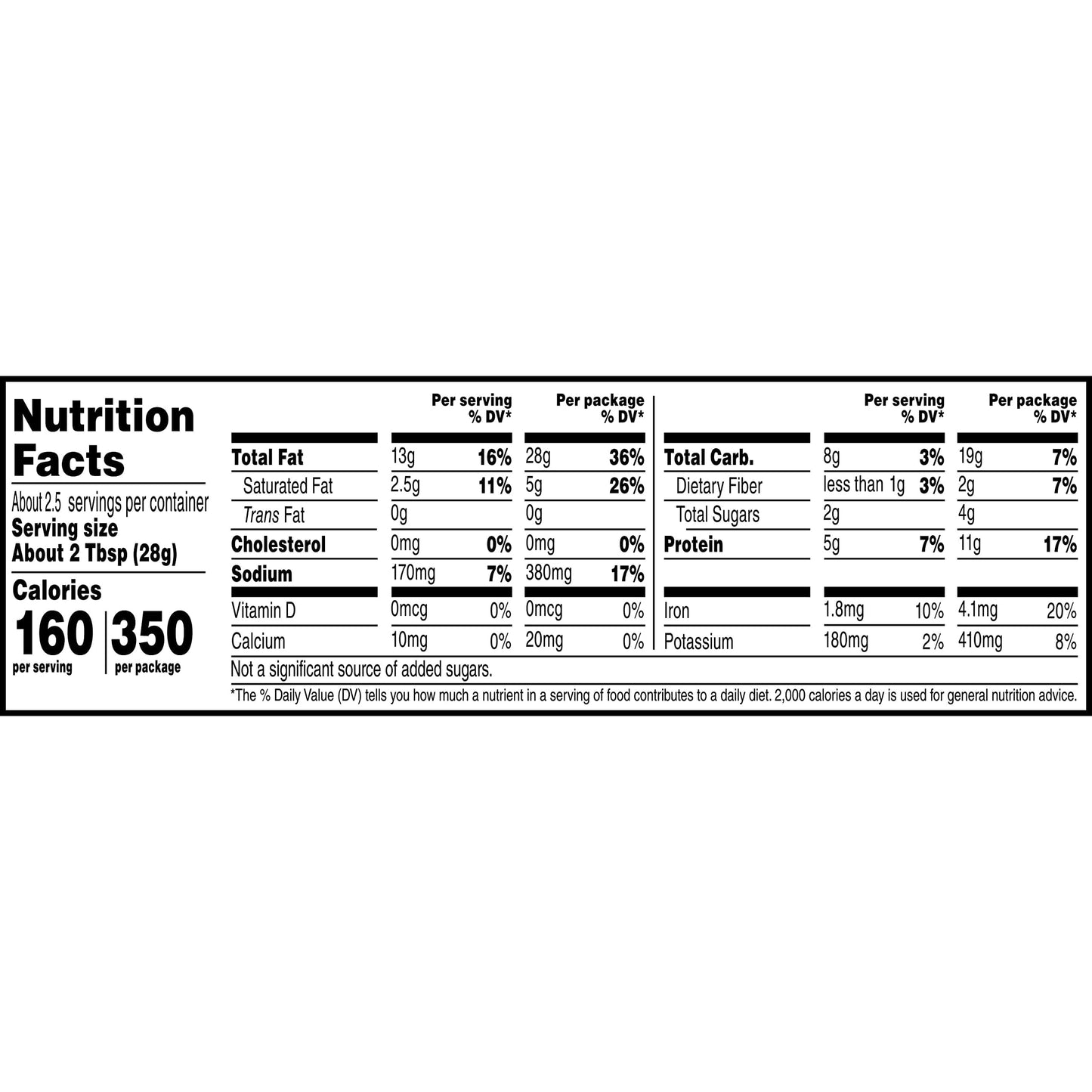 Nut Harvest, Sea Salted Whole Cashews, 2.25 Ounce (Pack of 16)