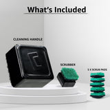 Chubbs Scrubb Magnetic Glass Cleaner Kit - Cleans and Restores Within Minutes | Cleans Hard-To-Reach Stains | Works on Glass, Ceramic, and Pieces