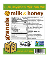Milk & Honey Granola, Rick Bayless's Mexican Mix, Non-GMO Project Verified, Women-Owned Company, 5 LB Bulk Bag