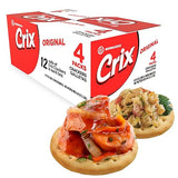 Crix Original Crackers - 12 Individually Wrapped Rolls (4 x 3 Packs) | Crispy Caribbean-Style Crackers