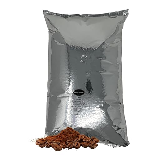 Farmer Bros Premium 100% Arabica Ground Coffee - Medium Roast, 5-lb Bag with Nutty & Chocolatey Notes