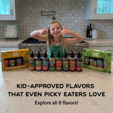 Wild Buds Safari of Yum, 4-Flavor Sauce Variety Pack for Kids - 21.5oz