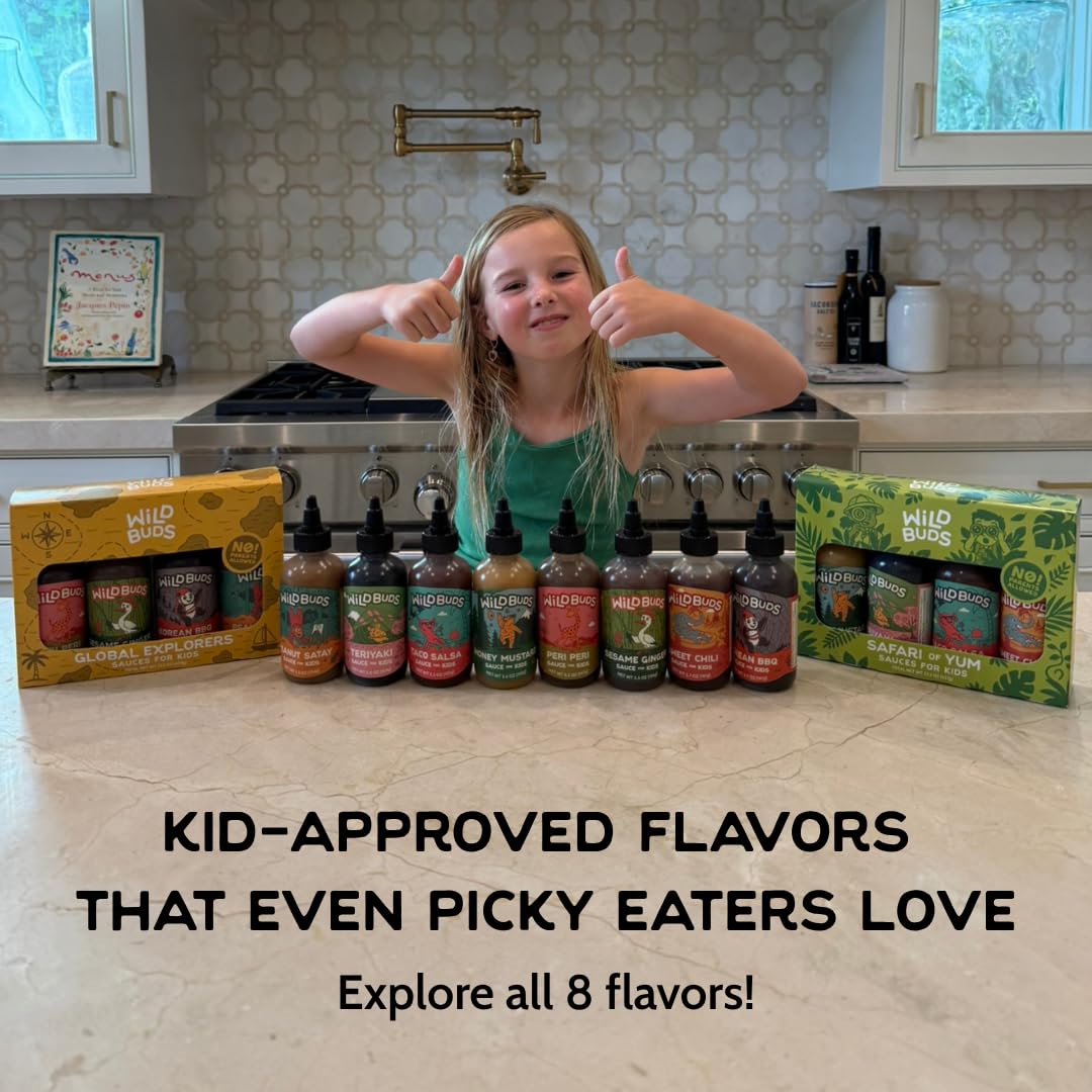 Wild Buds Global Explorers 4-Flavor Sauce Variety Pack for Kids - 21.5oz
