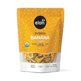 Elan Organic Banana Chips, 4.8 oz, Non-GMO, Vegan, Gluten-Free, Kosher, Sweetened with Organic Sugar, Crunchy Snacks, Sweet Snacks