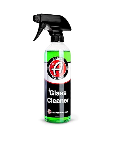 Adam's Polishes Glass Cleaner - Steak Free Car Wash Window Cleaner, All-Natural Streak Free Formula For Car Cleaning, Safe On Tinted & Non-Tinted