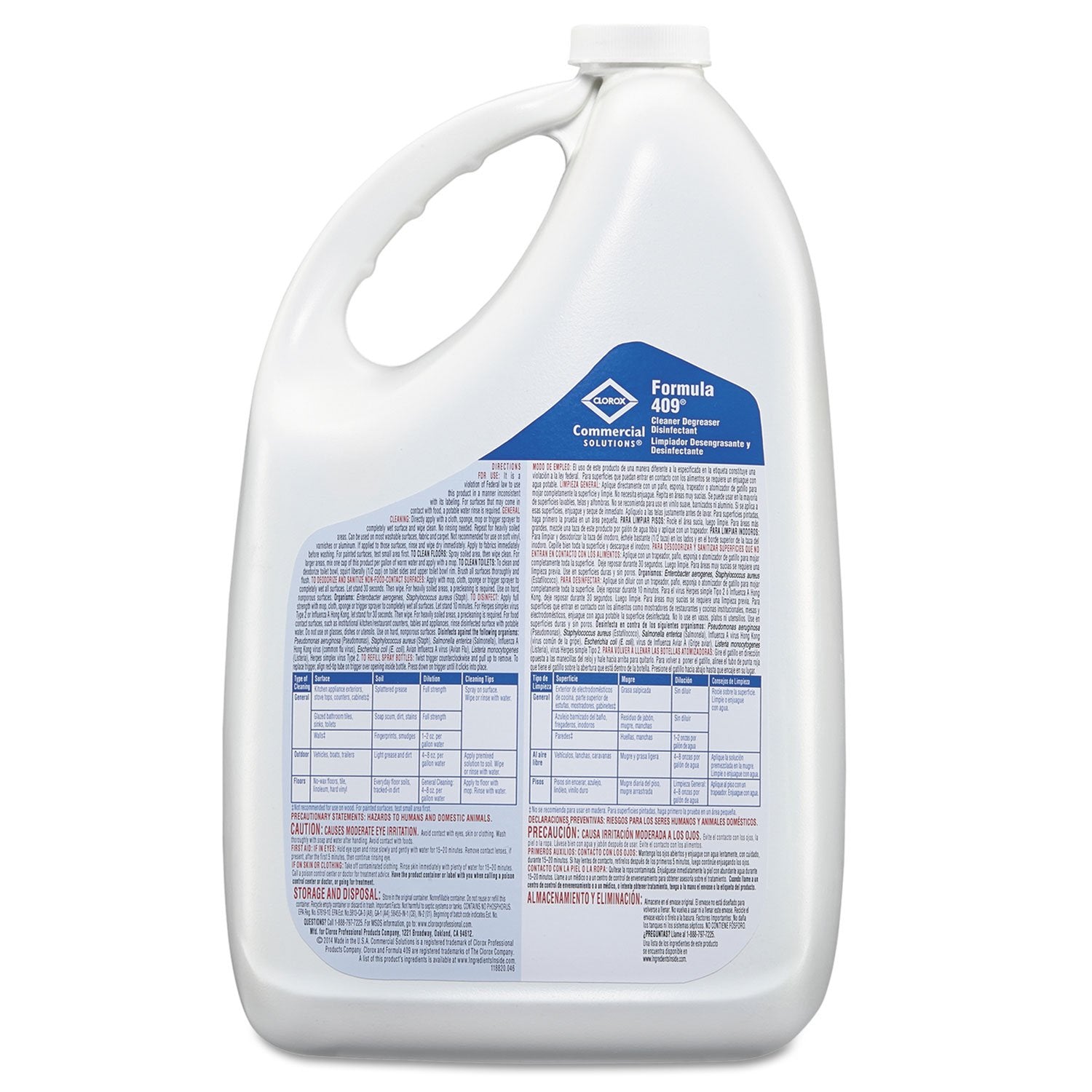 CloroxPro Formula 409 Cleaner Degreaser Disinfectant Refill, 128 fl. oz. (35300)