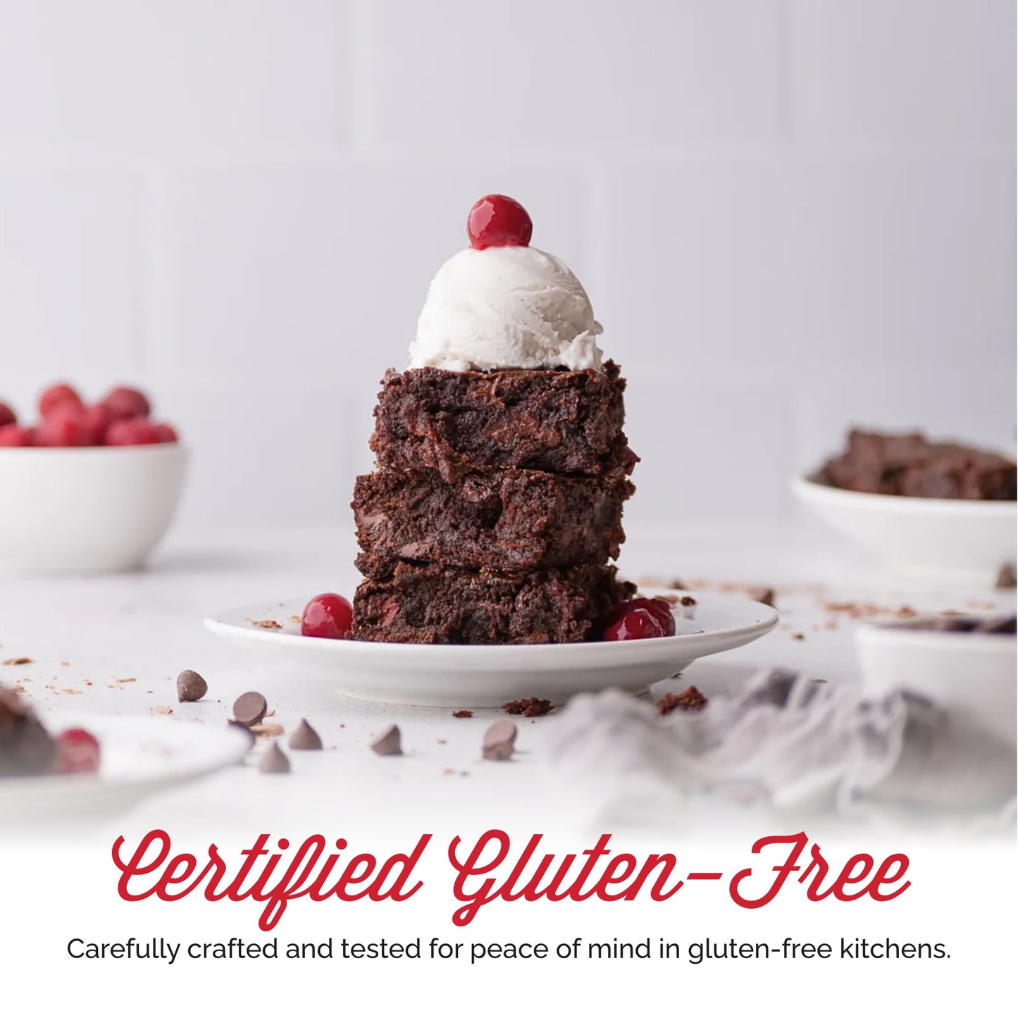 Otto's Naturals Grain-Free Classic Brownie Mix, 11.1 Oz., Top 9 Allergen-Free, Organic Cassava Flour, Gluten Free, Non-GMO, Vegan, Plant-Based