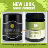 Dr. Cowan's Garden Low-Oxalate Greens Veggie Powder - Beyond Organic Superfood Greens Vegetable Powder for Drinks and Food - Lacinato Kale, Mustard