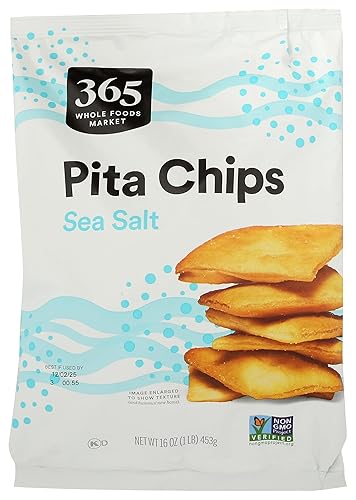 365 by Whole Foods Market Sea Salt Pita Chip - Family Size, 16 OZ